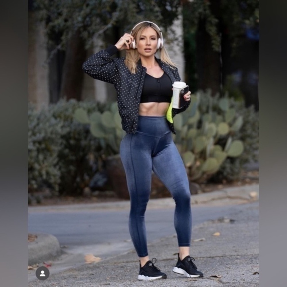 SHEFIT Blue Midnight Athletic Leggings - Picture 9 of 9